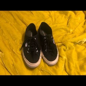 Superga Black Tennis Shoes